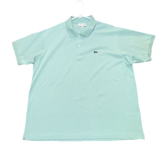 Lacoste Classic Big Fit‎ Mint Preppy Collared Polo Shirt Mens Size 8 / US 3XL - Picture 2 of 8